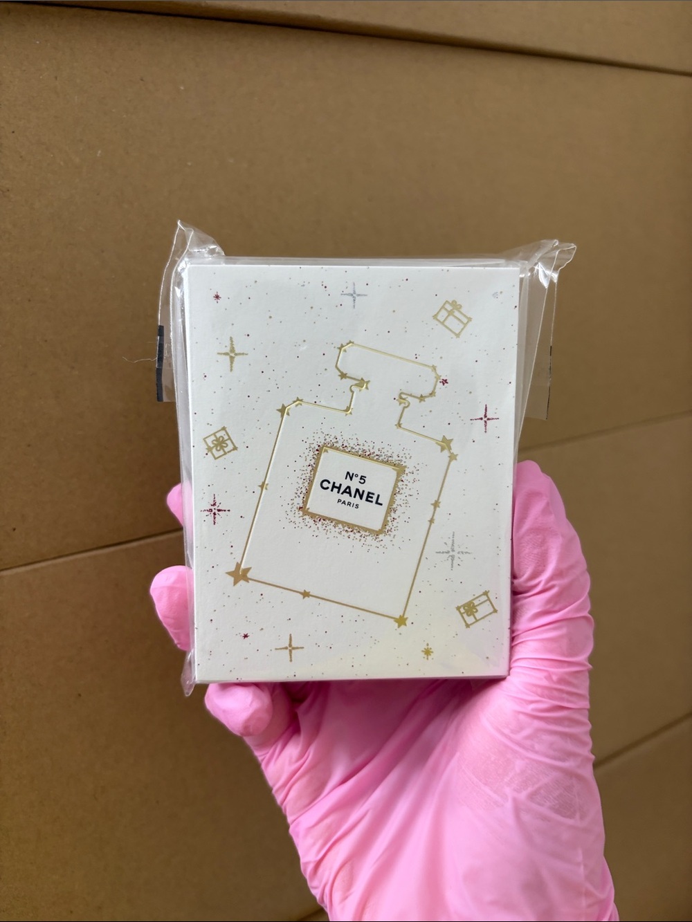 Paper card for sample